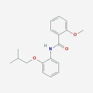 molecular formula C18H21NO3 B495651 N-(2-isobutoxyphenyl)-2-methoxybenzamide 