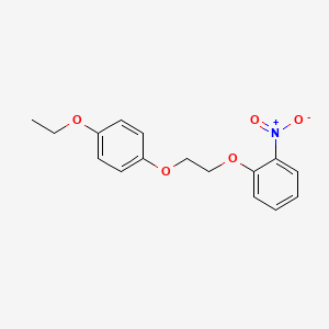 molecular formula C16H17NO5 B4956511 1-[2-(4-ethoxyphenoxy)ethoxy]-2-nitrobenzene 
