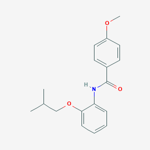 molecular formula C18H21NO3 B495653 N-(2-isobutoxyphenyl)-4-methoxybenzamide 