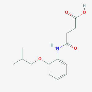 molecular formula C14H19NO4 B495654 4-(2-Isobutoxyanilino)-4-oxobutanoic acid 