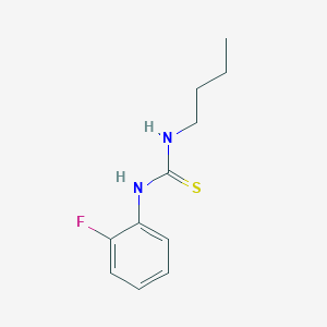 molecular formula C11H15FN2S B4956556 N-butyl-N'-(2-fluorophenyl)thiourea CAS No. 62644-11-5
