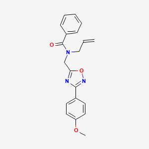 molecular formula C20H19N3O3 B4956564 N-allyl-N-{[3-(4-methoxyphenyl)-1,2,4-oxadiazol-5-yl]methyl}benzamide 