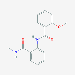 molecular formula C16H16N2O3 B495657 2-[(2-methoxybenzoyl)amino]-N-methylbenzamide CAS No. 882095-67-2