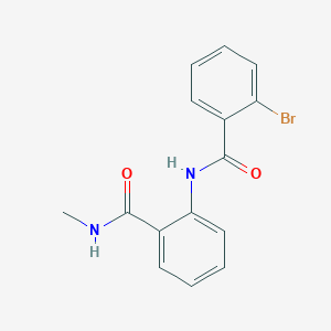 molecular formula C15H13BrN2O2 B495661 2-[(2-bromobenzoyl)amino]-N-methylbenzamide 