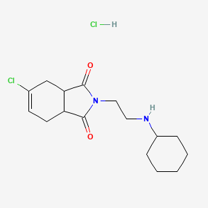 molecular formula C16H24Cl2N2O2 B4956620 5-chloro-2-[2-(cyclohexylamino)ethyl]-3a,4,7,7a-tetrahydro-1H-isoindole-1,3(2H)-dione hydrochloride 