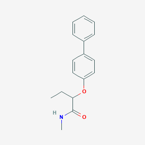 molecular formula C17H19NO2 B495663 2-(biphenyl-4-yloxy)-N-methylbutanamide 