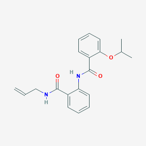 molecular formula C20H22N2O3 B495666 N-{2-[(allylamino)carbonyl]phenyl}-2-isopropoxybenzamide 