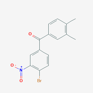 molecular formula C15H12BrNO3 B4956669 (4-bromo-3-nitrophenyl)(3,4-dimethylphenyl)methanone 