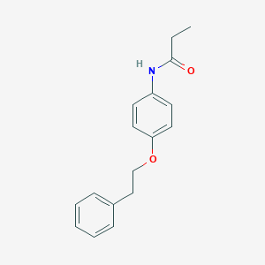 molecular formula C17H19NO2 B495669 N-[4-(2-phenylethoxy)phenyl]propanamide 