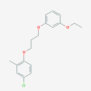 molecular formula C18H21ClO3 B4956697 4-chloro-1-[3-(3-ethoxyphenoxy)propoxy]-2-methylbenzene 