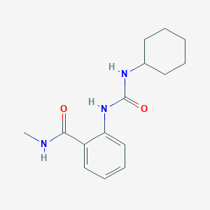 molecular formula C15H21N3O2 B495671 2-[(cyclohexylcarbamoyl)amino]-N-methylbenzamide 