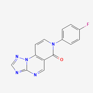 molecular formula C14H8FN5O B4956724 7-(4-fluorophenyl)pyrido[3,4-e][1,2,4]triazolo[1,5-a]pyrimidin-6(7H)-one 