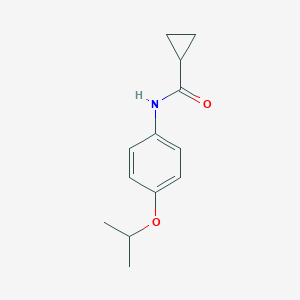 molecular formula C13H17NO2 B495674 N-(4-isopropoxyphenyl)cyclopropanecarboxamide 
