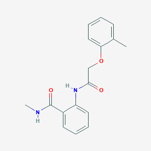 molecular formula C17H18N2O3 B495676 N-methyl-2-{[(2-methylphenoxy)acetyl]amino}benzamide CAS No. 882093-45-0