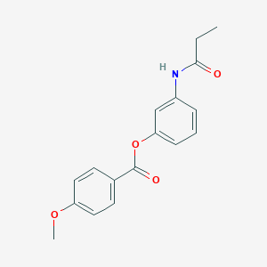 3-(Propionylamino)phenyl 4-methoxybenzoate