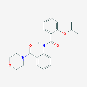 2-isopropoxy-N-[2-(4-morpholinylcarbonyl)phenyl]benzamide