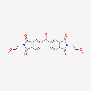 molecular formula C23H20N2O7 B4956801 5,5'-carbonylbis[2-(2-methoxyethyl)-1H-isoindole-1,3(2H)-dione] 