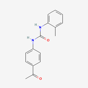 molecular formula C16H16N2O2 B4956807 N-(4-acetylphenyl)-N'-(2-methylphenyl)urea 