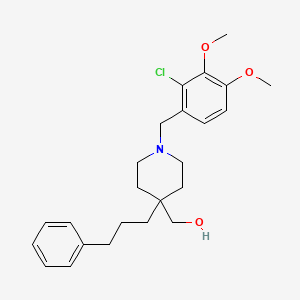 [1-(2-chloro-3,4-dimethoxybenzyl)-4-(3-phenylpropyl)-4-piperidinyl]methanol