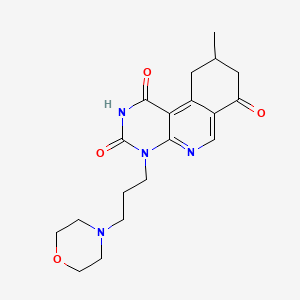 molecular formula C19H24N4O4 B4956853 9-methyl-4-[3-(4-morpholinyl)propyl]-9,10-dihydropyrimido[4,5-c]isoquinoline-1,3,7(2H,4H,8H)-trione 