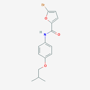 molecular formula C15H16BrNO3 B495687 5-bromo-N-(4-isobutoxyphenyl)-2-furamide 