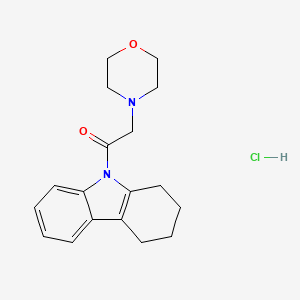 molecular formula C18H23ClN2O2 B4956887 9-(4-morpholinylacetyl)-2,3,4,9-tetrahydro-1H-carbazole hydrochloride 