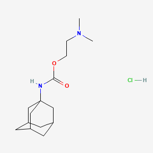 molecular formula C15H27ClN2O2 B4956890 2-(dimethylamino)ethyl 1-adamantylcarbamate hydrochloride 