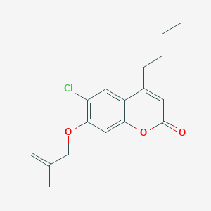 molecular formula C17H19ClO3 B4956891 4-butyl-6-chloro-7-[(2-methyl-2-propen-1-yl)oxy]-2H-chromen-2-one 