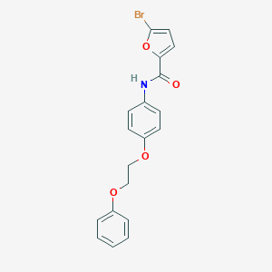 molecular formula C19H16BrNO4 B495690 5-bromo-N-[4-(2-phenoxyethoxy)phenyl]-2-furamide 