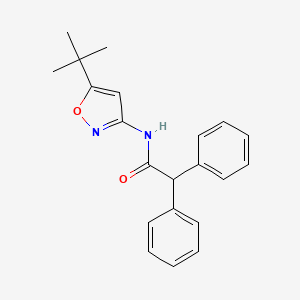 molecular formula C21H22N2O2 B4956908 N-(5-tert-butyl-3-isoxazolyl)-2,2-diphenylacetamide 