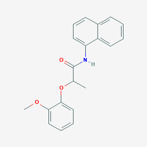 molecular formula C20H19NO3 B495692 2-(2-methoxyphenoxy)-N-(1-naphthyl)propanamide 
