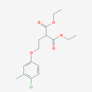 molecular formula C16H21ClO5 B4956928 diethyl [2-(4-chloro-3-methylphenoxy)ethyl]malonate 