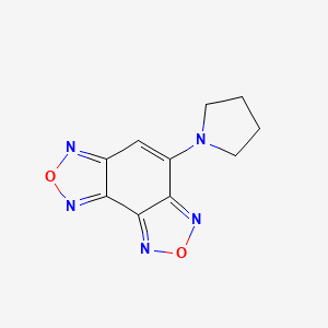 molecular formula C10H9N5O2 B4956940 4-(1-pyrrolidinyl)[1,2,5]oxadiazolo[3,4-e][2,1,3]benzoxadiazole 