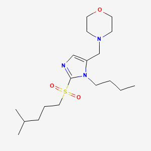 molecular formula C18H33N3O3S B4956998 4-({1-butyl-2-[(4-methylpentyl)sulfonyl]-1H-imidazol-5-yl}methyl)morpholine 