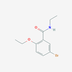 molecular formula C11H14BrNO2 B495700 5-bromo-2-ethoxy-N-ethylbenzamide CAS No. 882080-55-9