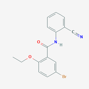molecular formula C16H13BrN2O2 B495704 5-bromo-N-(2-cyanophenyl)-2-ethoxybenzamide 