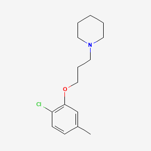 molecular formula C15H22ClNO B4957048 1-[3-(2-chloro-5-methylphenoxy)propyl]piperidine 