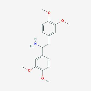 molecular formula C18H23NO4 B4957054 1,2-bis(3,4-dimethoxyphenyl)ethanamine CAS No. 5471-40-9