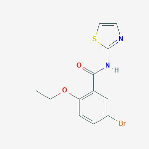 molecular formula C12H11BrN2O2S B495708 5-bromo-2-ethoxy-N-(1,3-thiazol-2-yl)benzamide 