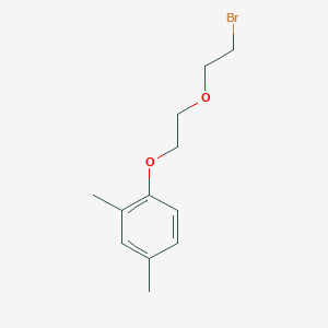 molecular formula C12H17BrO2 B4957094 1-[2-(2-bromoethoxy)ethoxy]-2,4-dimethylbenzene 