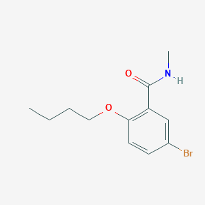 molecular formula C12H16BrNO2 B495710 5-bromo-2-butoxy-N-methylbenzamide 