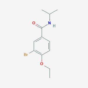 molecular formula C12H16BrNO2 B495711 3-bromo-4-ethoxy-N-isopropylbenzamide 