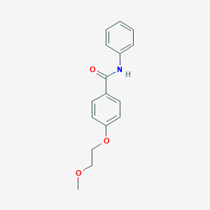 molecular formula C16H17NO3 B495713 4-(2-methoxyethoxy)-N-phenylbenzamide 