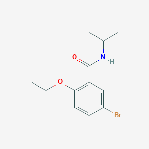 molecular formula C12H16BrNO2 B495715 5-溴-2-乙氧基-N-异丙基苯甲酰胺 CAS No. 882078-29-7