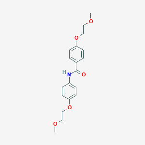 molecular formula C19H23NO5 B495716 4-(2-methoxyethoxy)-N-[4-(2-methoxyethoxy)phenyl]benzamide 