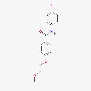 N-(4-fluorophenyl)-4-(2-methoxyethoxy)benzamide