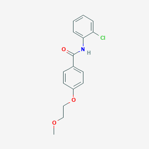 molecular formula C16H16ClNO3 B495718 N-(2-chlorophenyl)-4-(2-methoxyethoxy)benzamide 