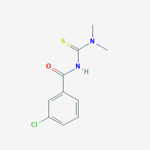 molecular formula C10H11ClN2OS B4957184 3-chloro-N-[(dimethylamino)carbonothioyl]benzamide 
