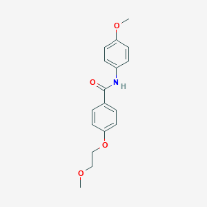 molecular formula C17H19NO4 B495719 4-(2-methoxyethoxy)-N-(4-methoxyphenyl)benzamide 