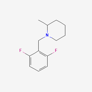 molecular formula C13H17F2N B4957196 1-(2,6-difluorobenzyl)-2-methylpiperidine 